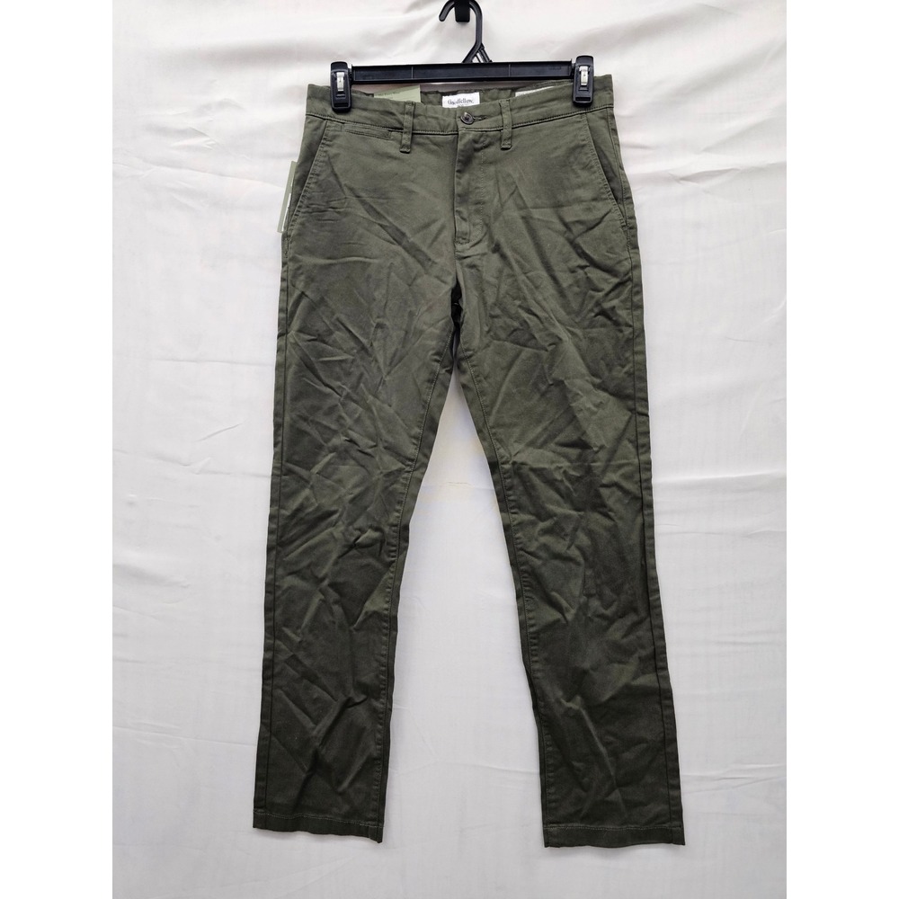 Goodfellow & Co Mens Athletic Chino Pants Green Cotton Blend Athletic Size 30x30